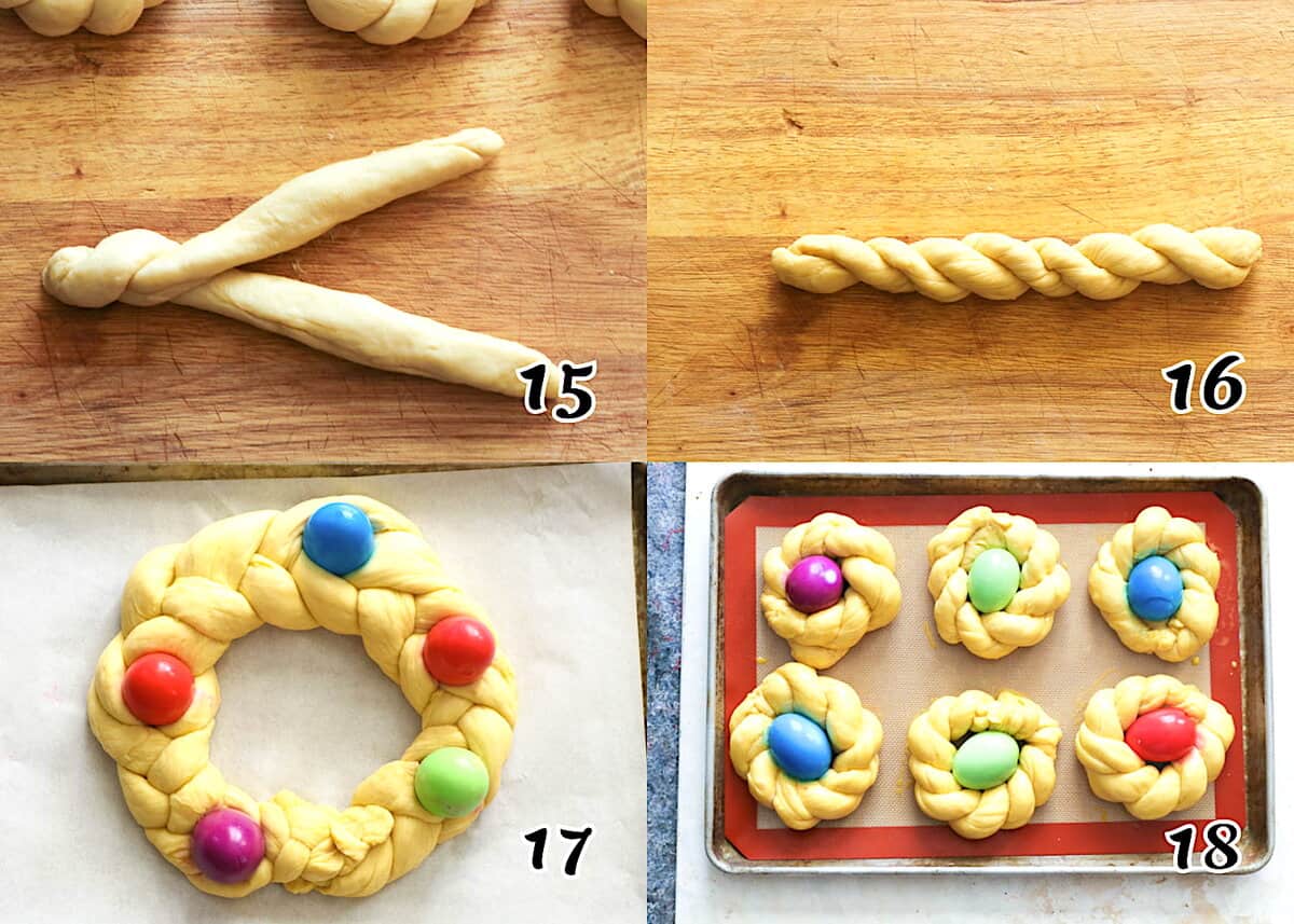 Make individual Italian Easter egg bread for the kids