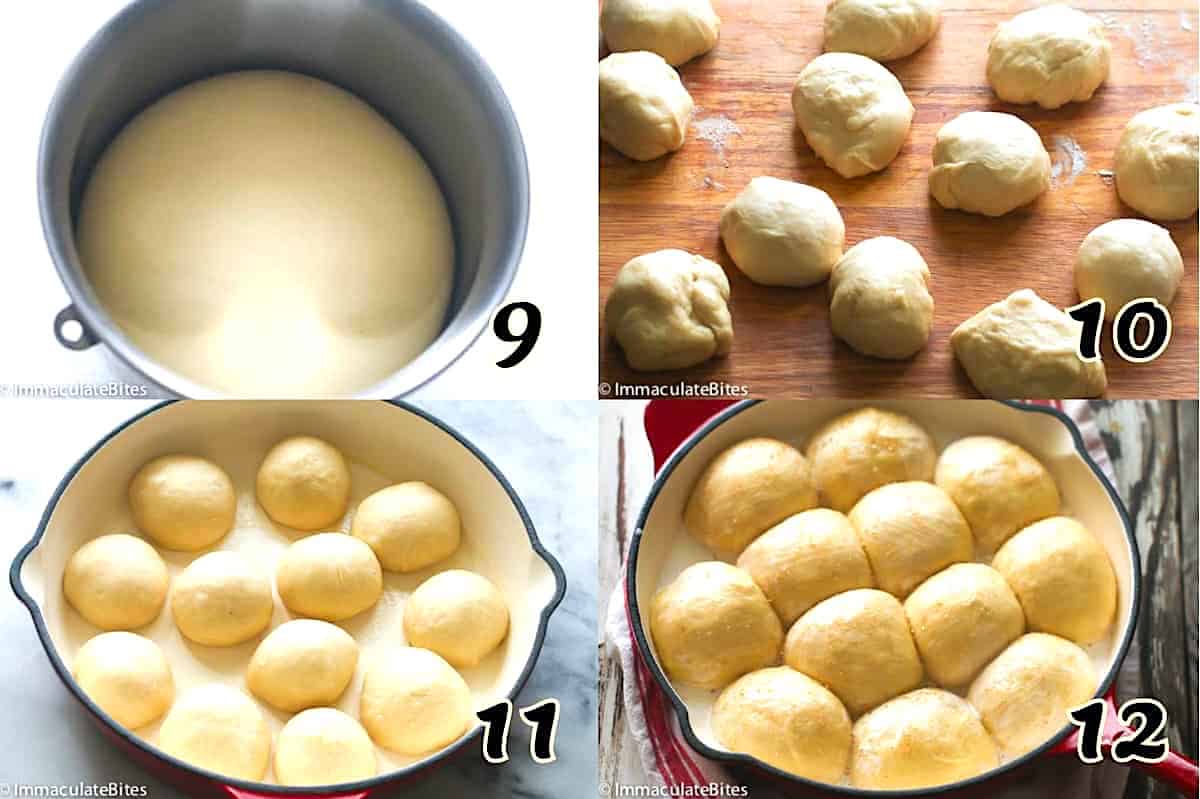 Make the rolls and let them rise