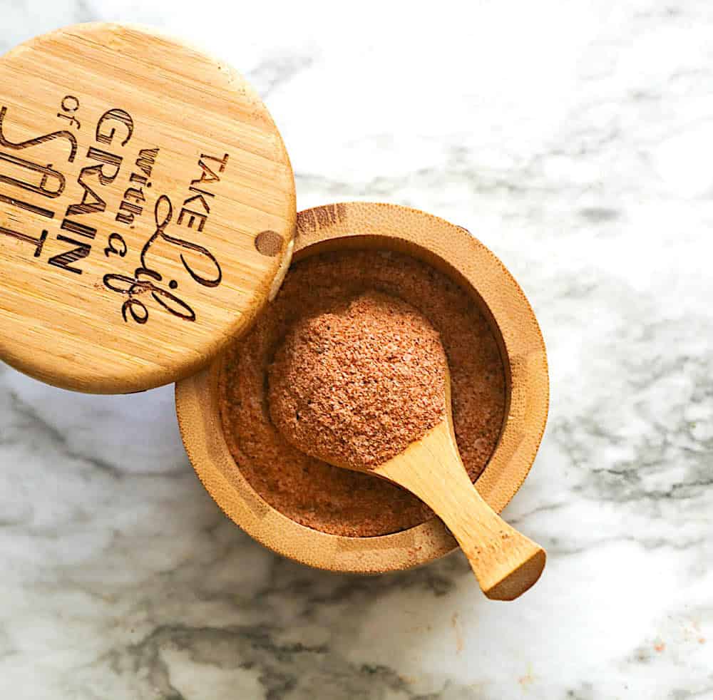 Homemade seasoned salt for an easy and delicious hack.