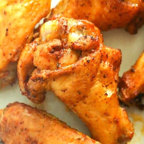 Crispy, tender wings made healthier in the air fryer.