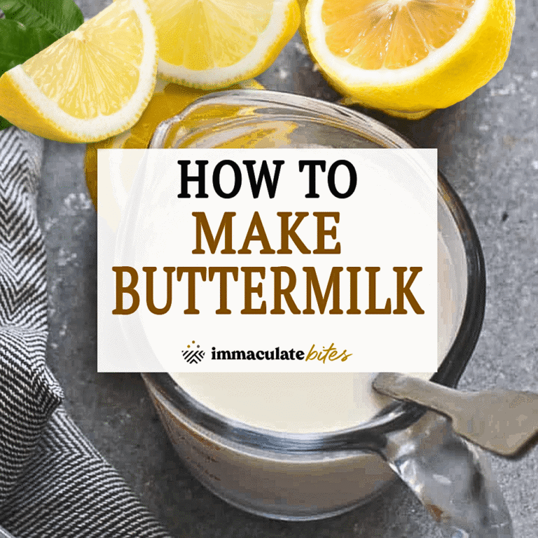 A quick and easy way to make buttermilk.