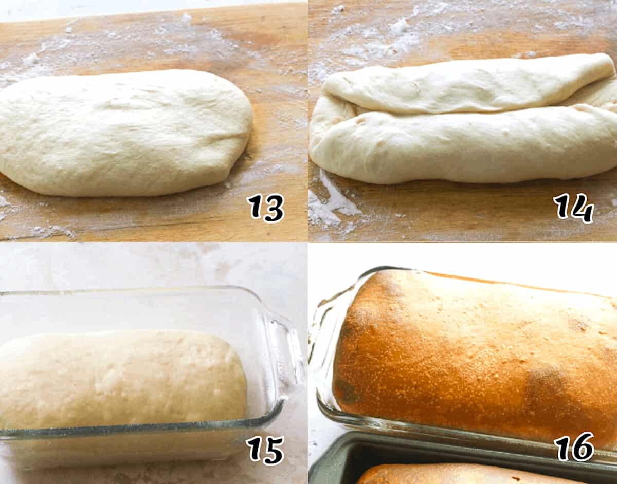 Form the bread and place in a pot to bake.