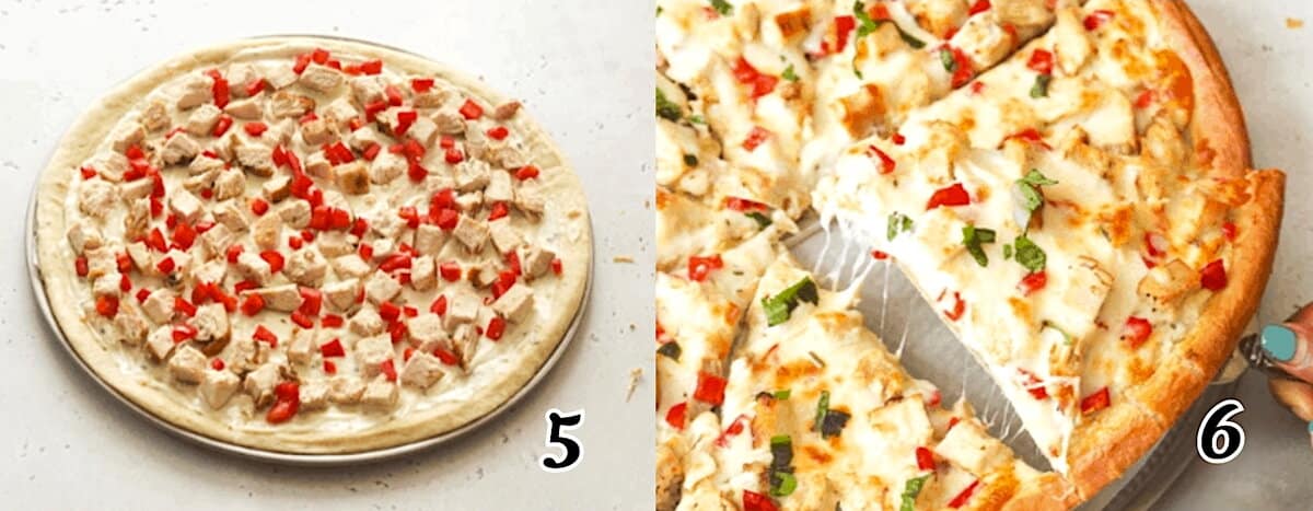 Load the rest of the toppings and bake it.