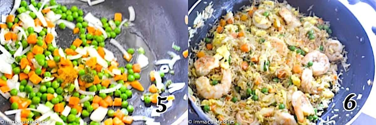 Saute the veggies and assemble.