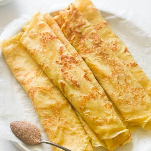 Pancakes, African style, make a great breakfast or snack. Dust with cinnamon sugar or fill with cream cheese for pure delish.