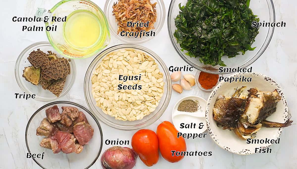 The ingredient list.