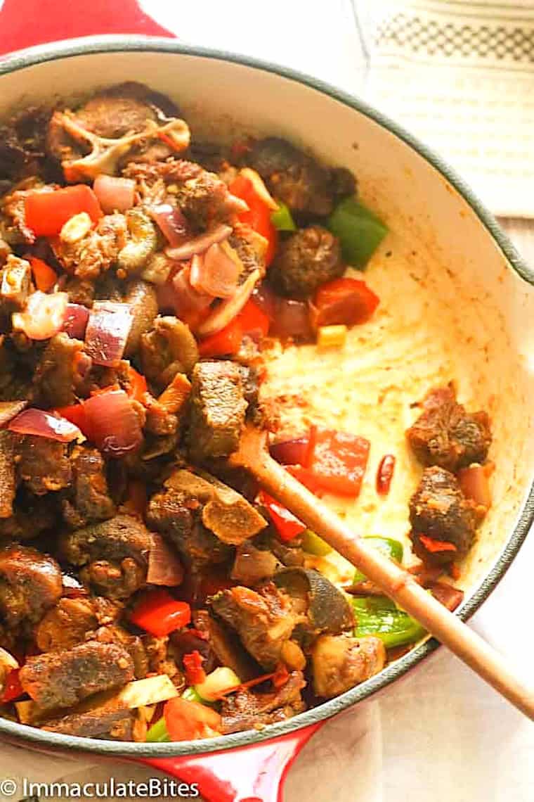 Smoked goat meat in a spicy sauce is perfect for any holiday.