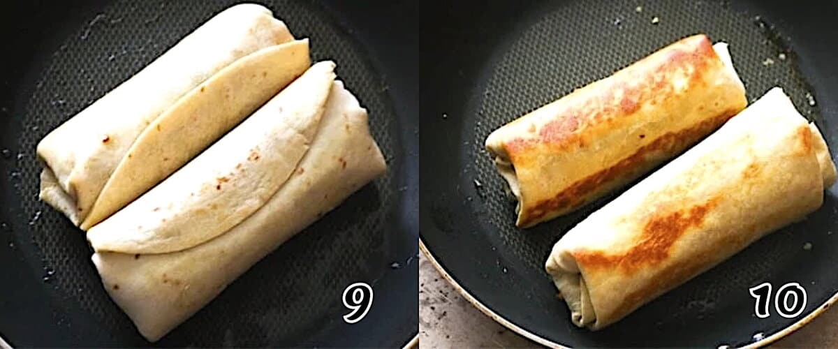 Browning to serve with salsa.