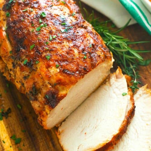 Slicing into a tender, juicy Instant Pot turkey breast for a perfect holiday entree.