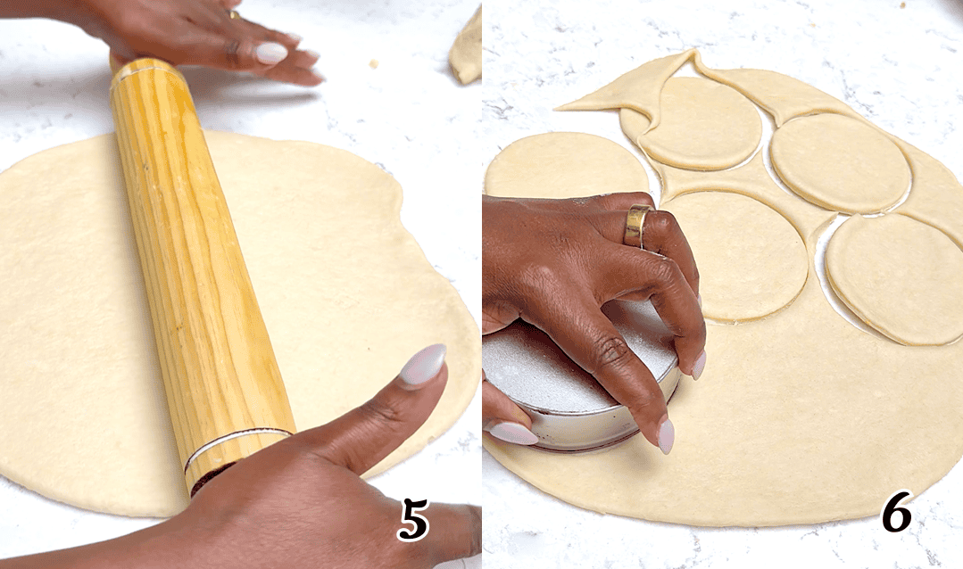 Roll it out and cut out the circles.
