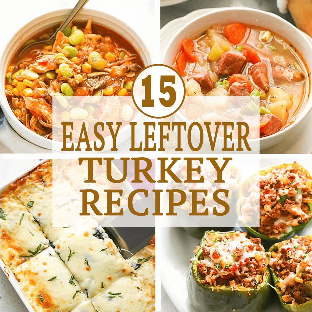 Easy leftover turkey recipes to save the excess of the holidays.