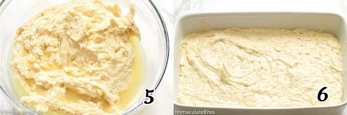 Add the juice, pour into the baking dish, and bake.