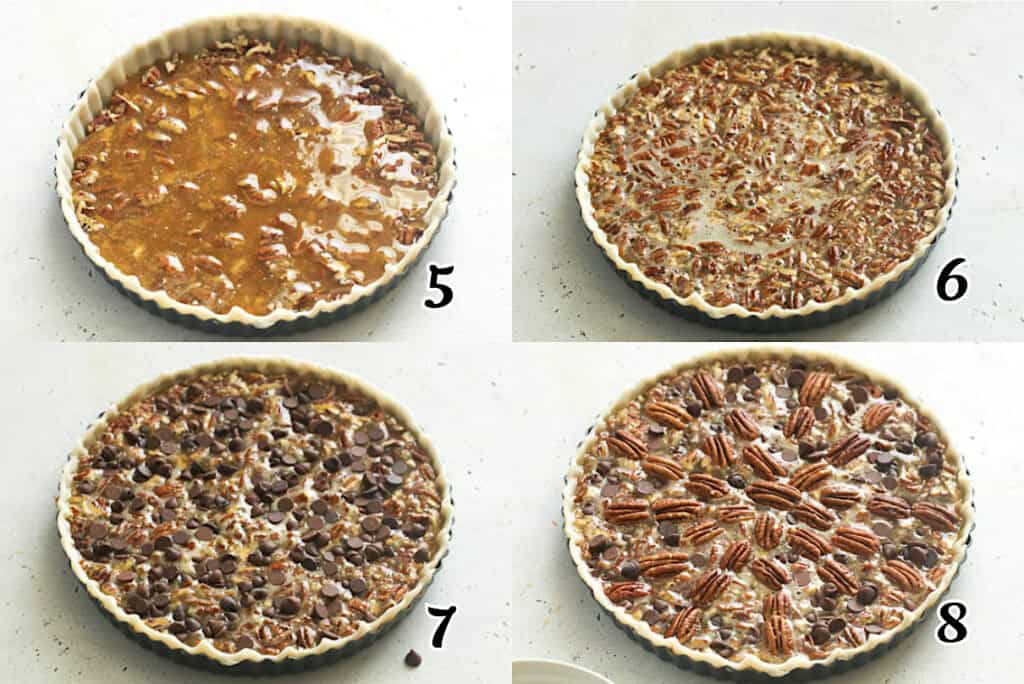 Assemble, add the toppings, and bake.