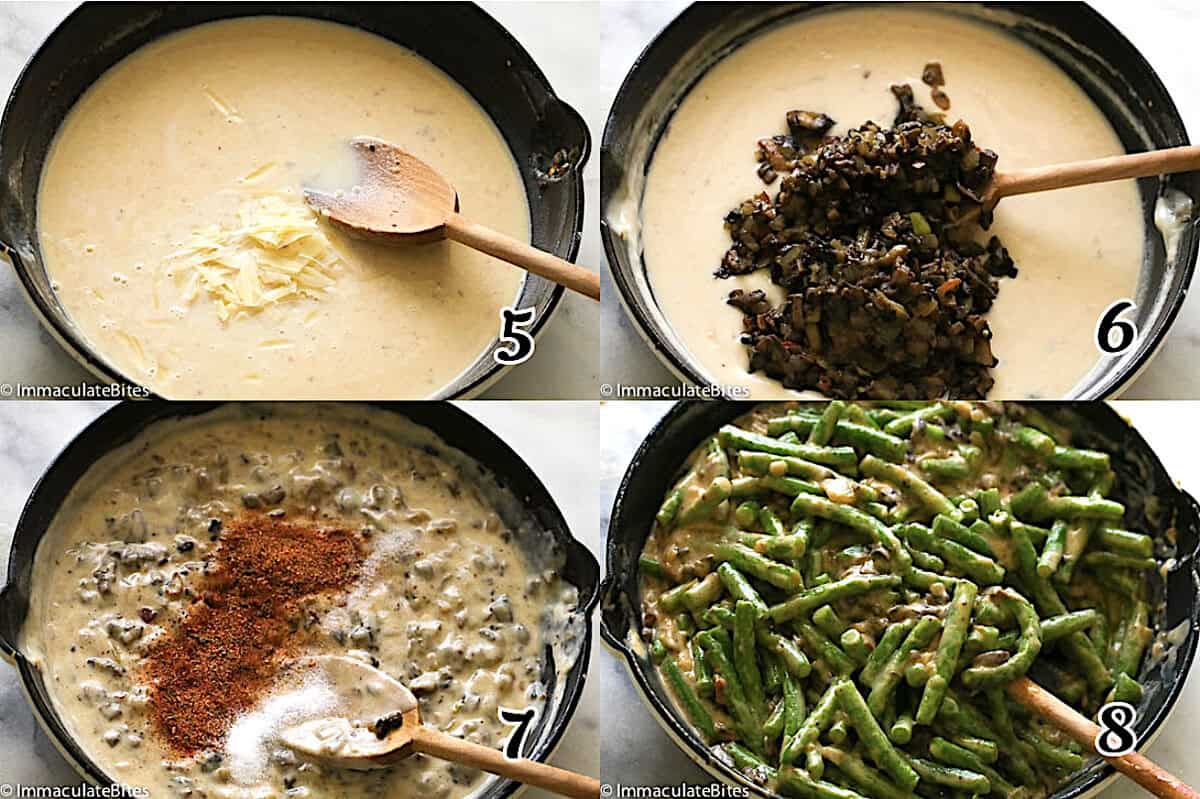 Make the sauce, season, and assemble.