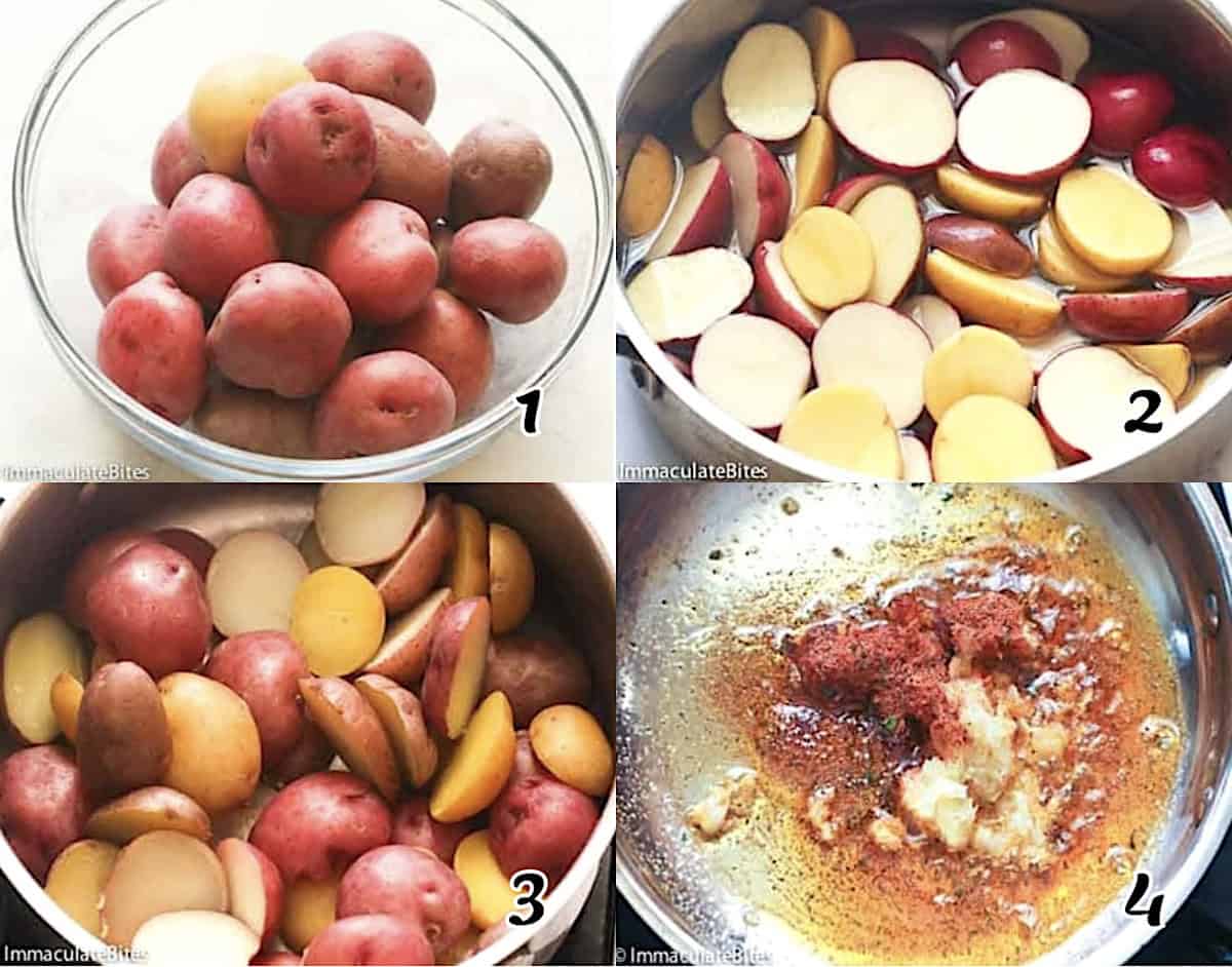 Scrub, slice, and season.