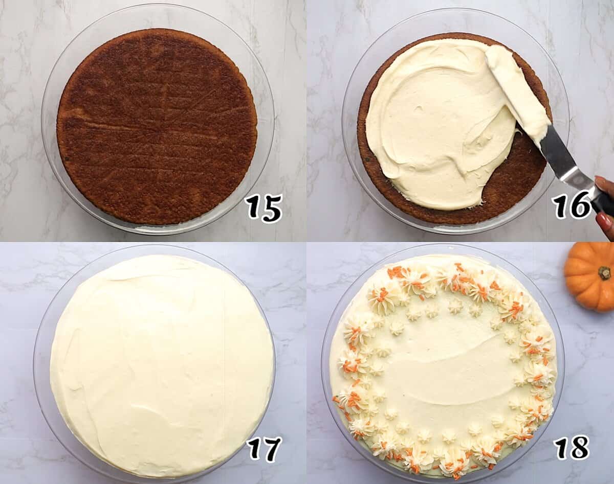 Frost the cake and enjoy.