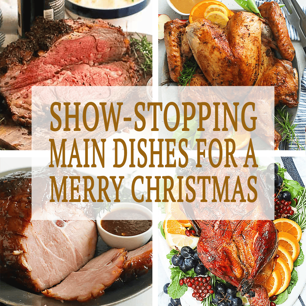 A delicious collections of Christmas main dishes.