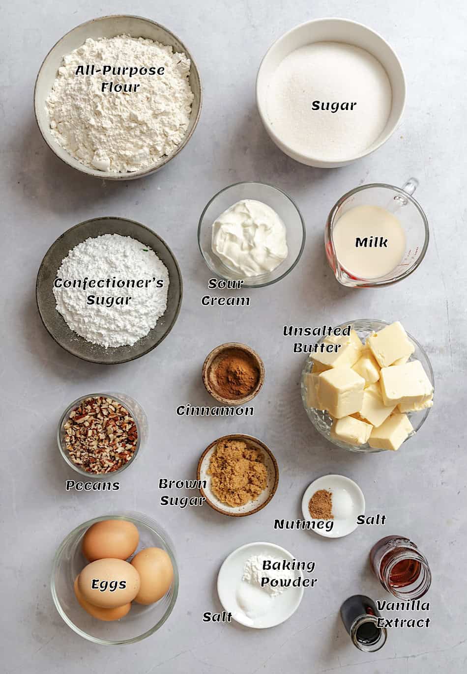 The ingredient list.