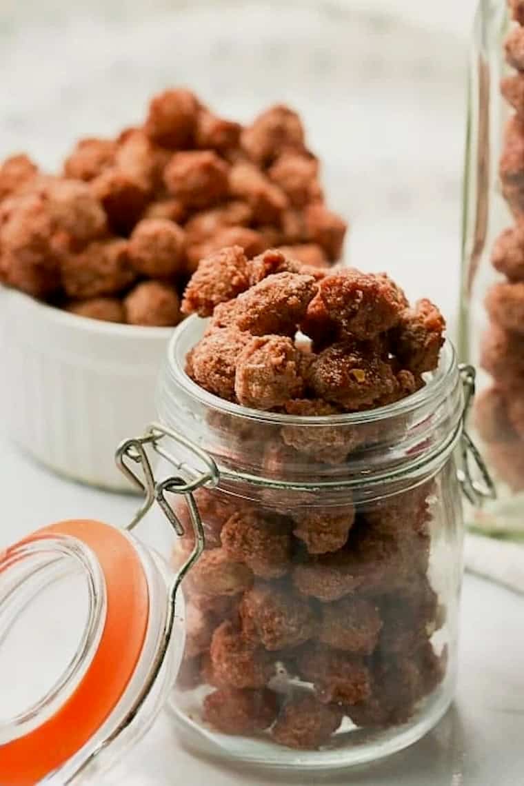 Getting ready to enjoy a batch of groundnut sweet.