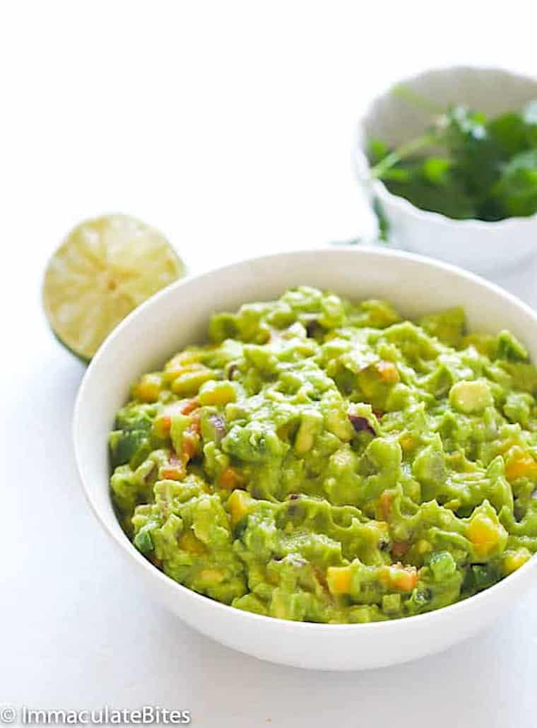 Serving up fresh guacamole with a tropical flair.