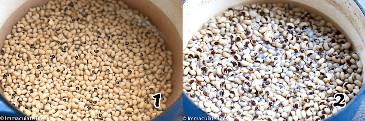 Soak the beans for 8 hours or overnight.