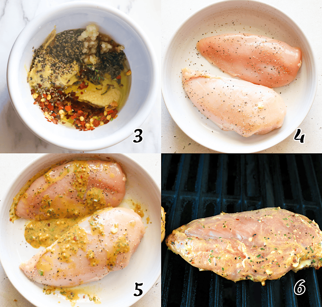 Marinate and grill the breasts.