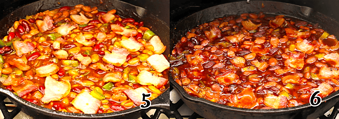 Top with the bacon and smoke it.