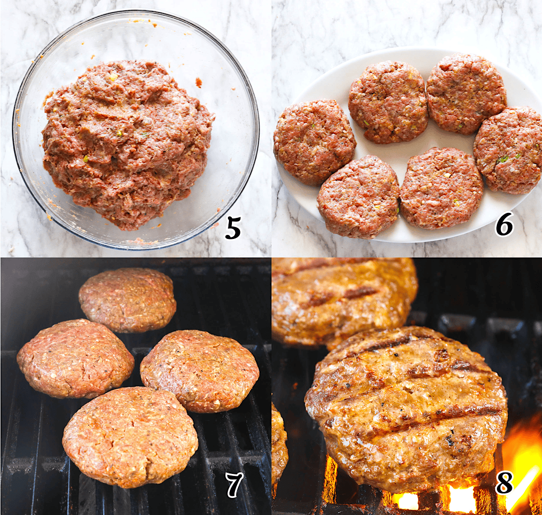 Form the patties, and grill them.