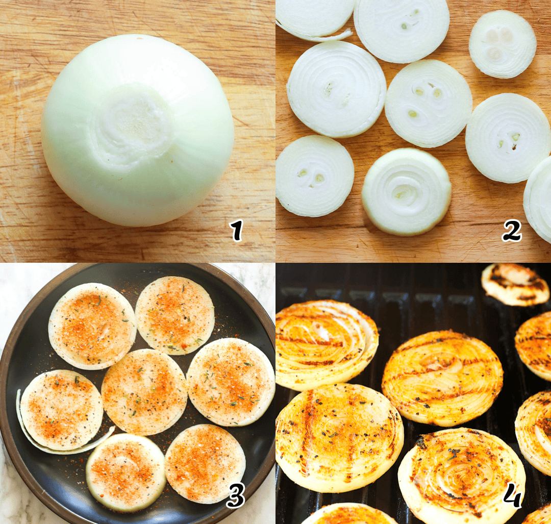 Prep the veg, season it, and put it on the grill.