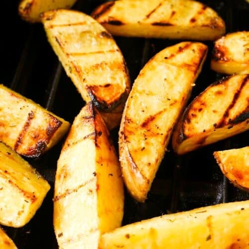 Potatoes on the grill for better than roasted wedges.