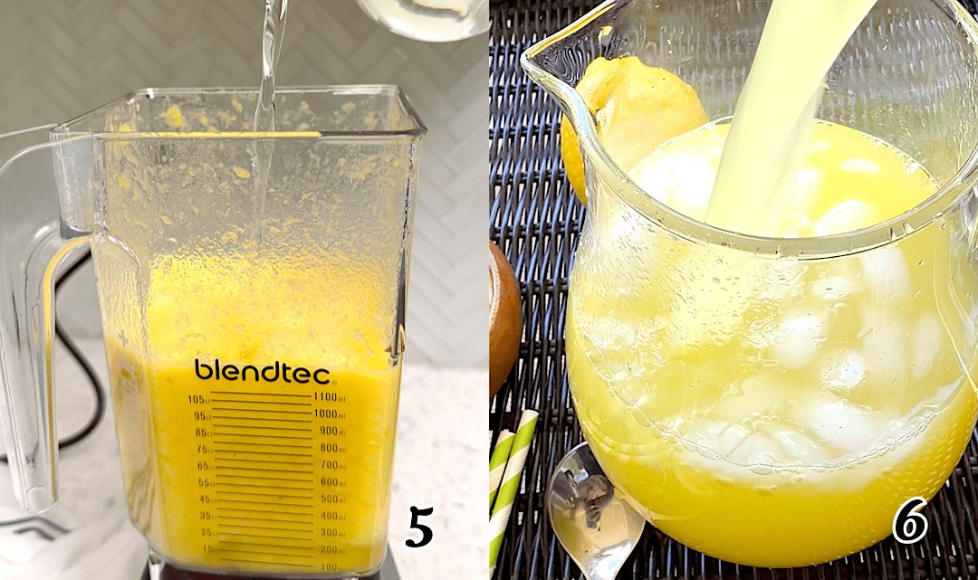 Blend and add water.