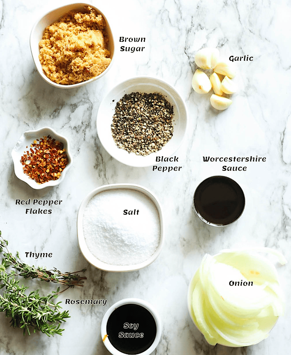 The ingredient list.
