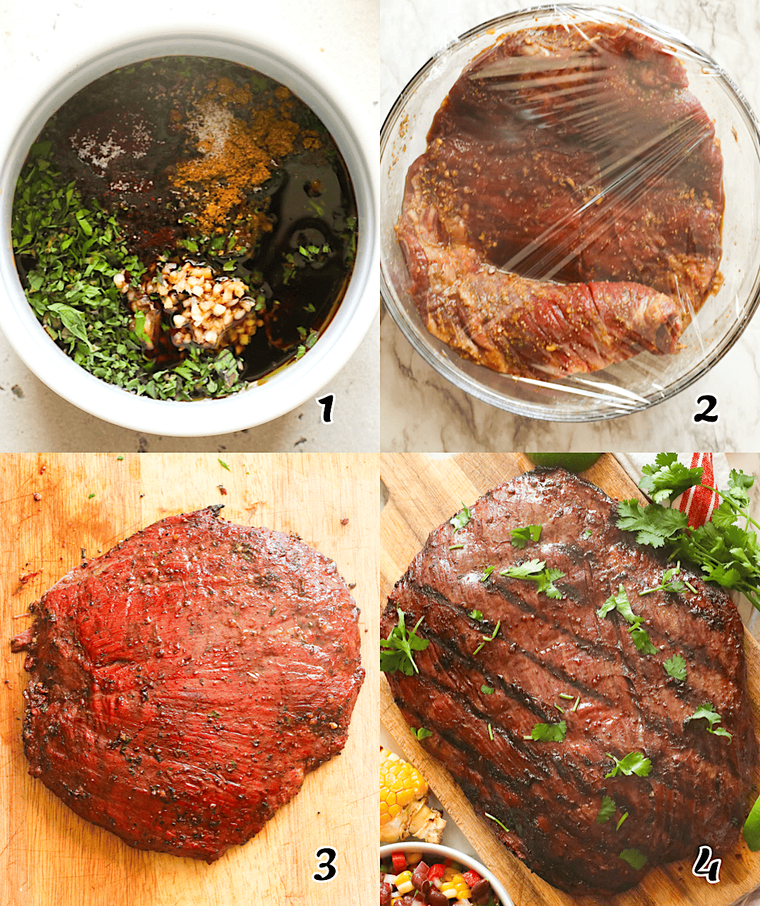 Make the marinade, marinate, and put it in the pellet grill.