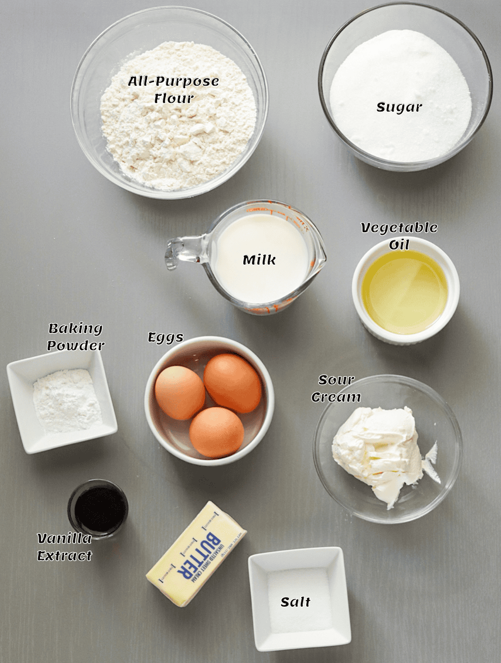 The ingredient list.