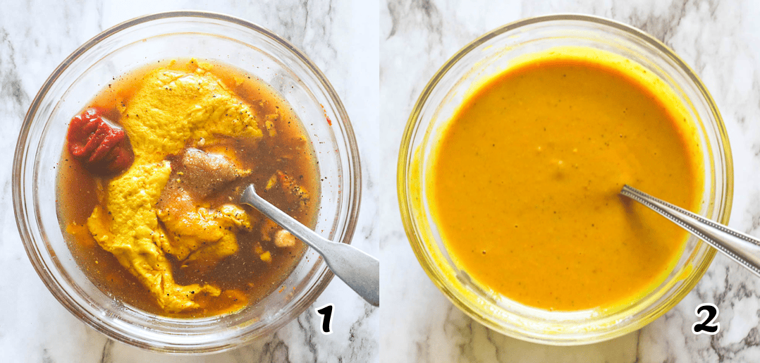Mix all the ingredients together, done.