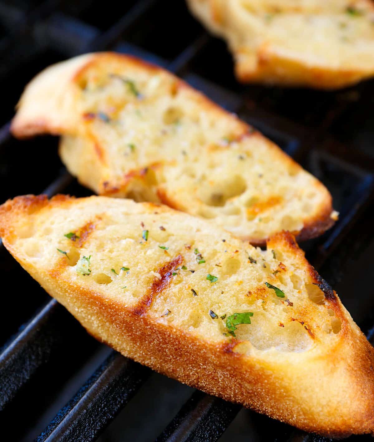 Grilling bread for an incredibly delicious side dish.