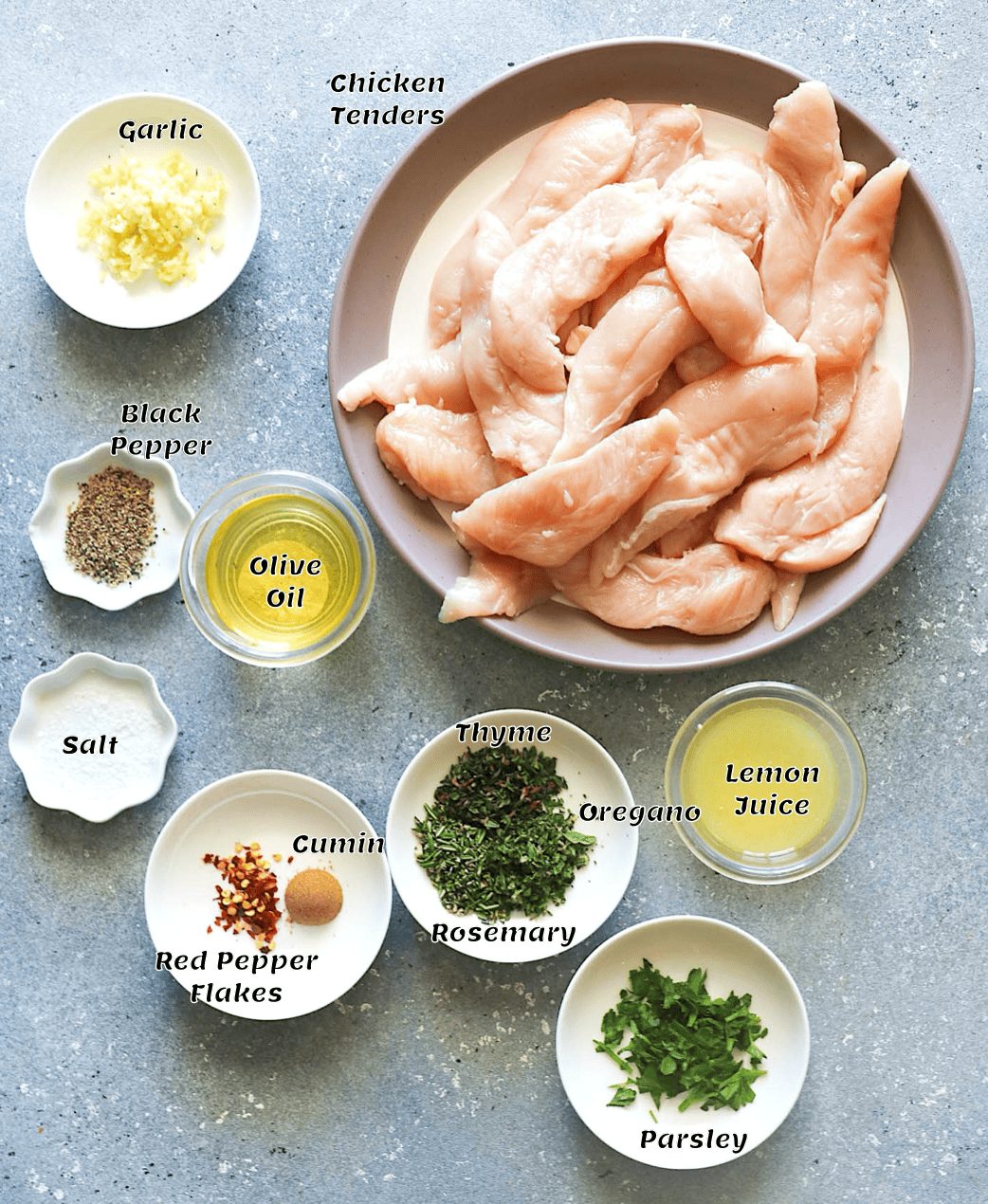 The ingredient list.
