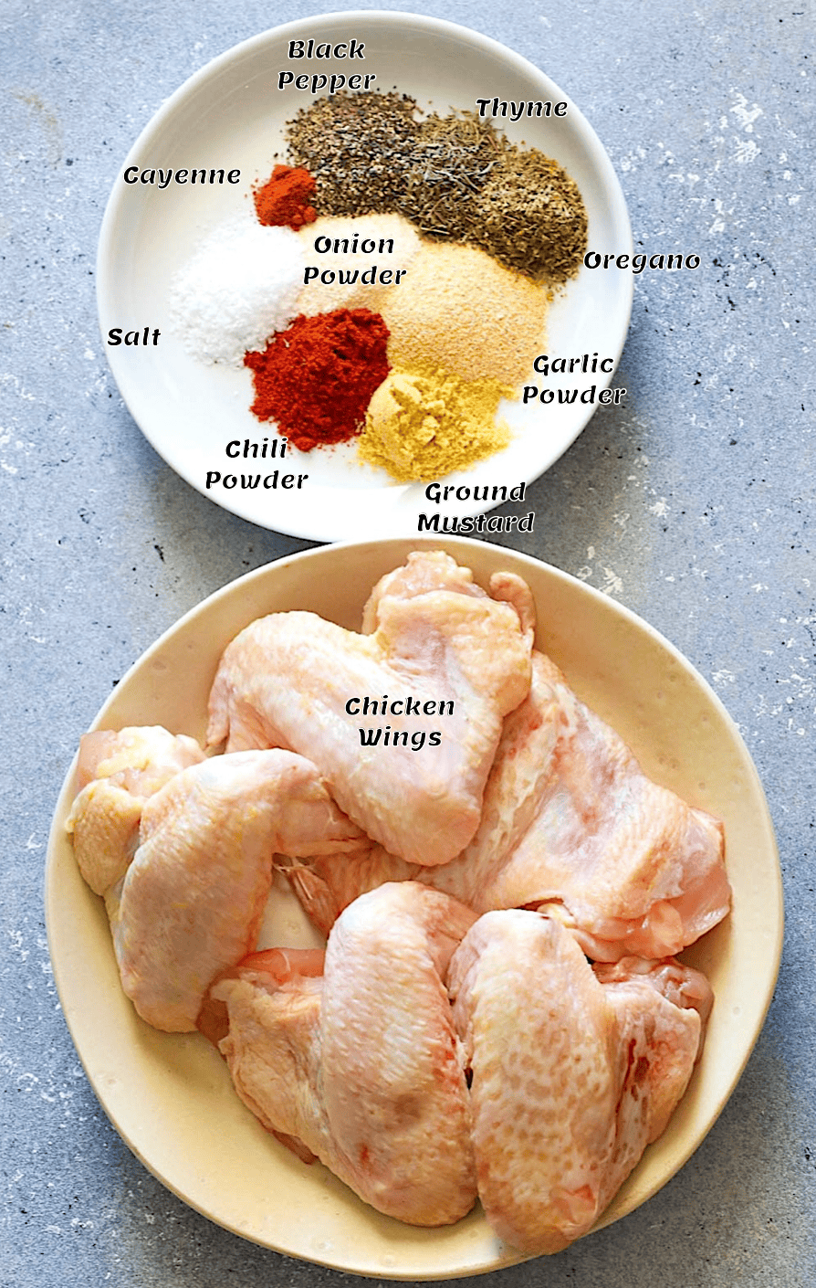 The ingredient list.
