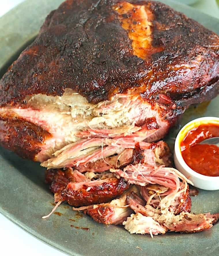 Shredding pork for easy weekly meal prep, sandwiches, or tacos.