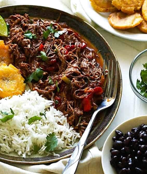 Ropa vieja, Cuban shredded beef, is a savory, soul-satisfying main course.
