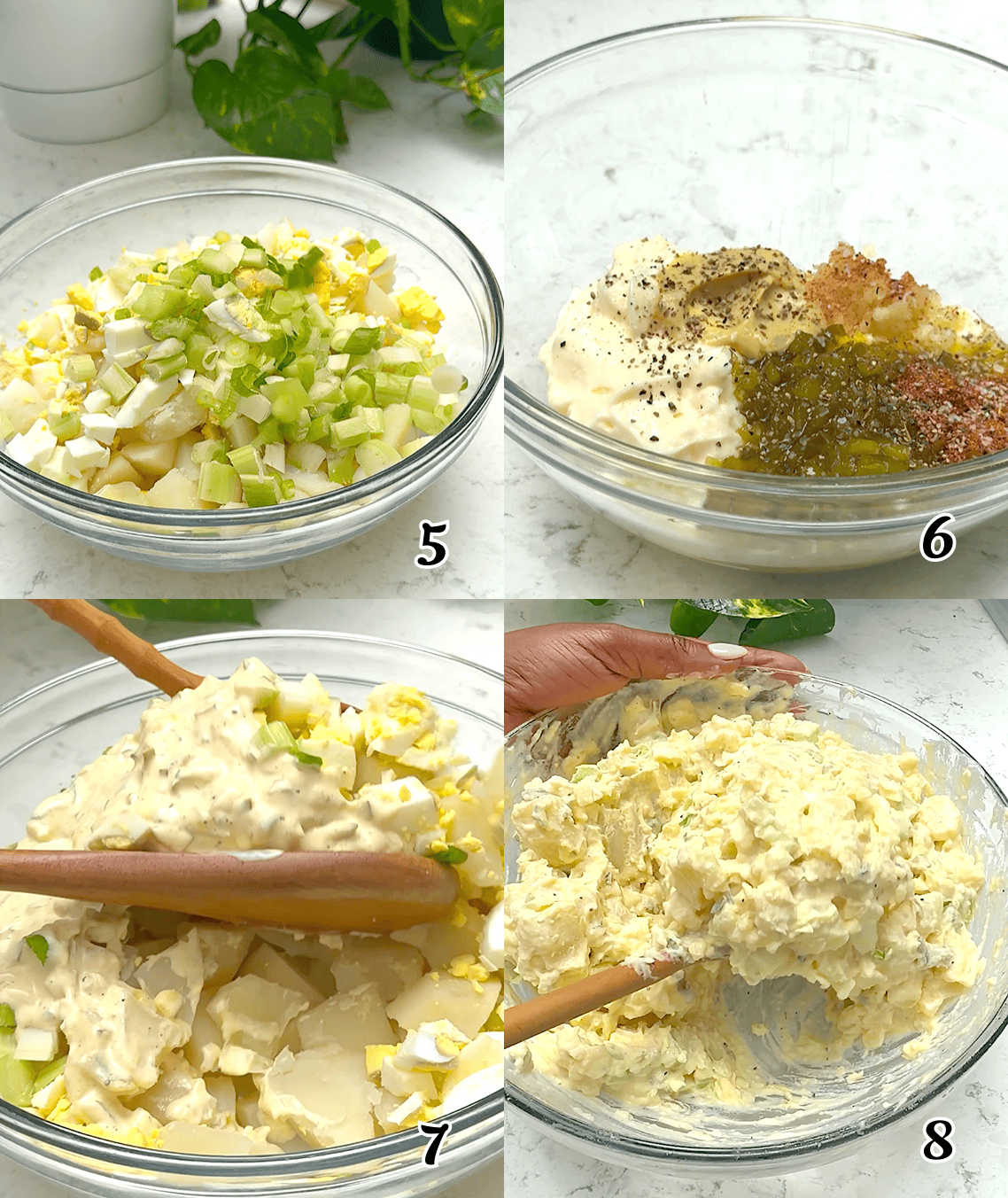 Make the dressing, assemble, and chill.