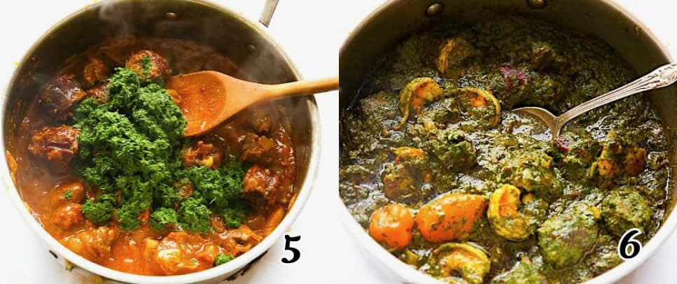 Add the prepped leaves and assemble.