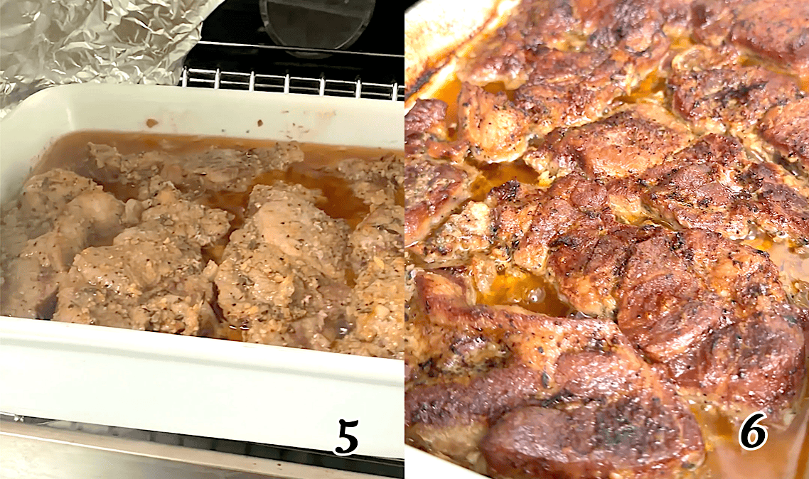 Remove the cover, and continue baking until beautifully browned. Enjoy.