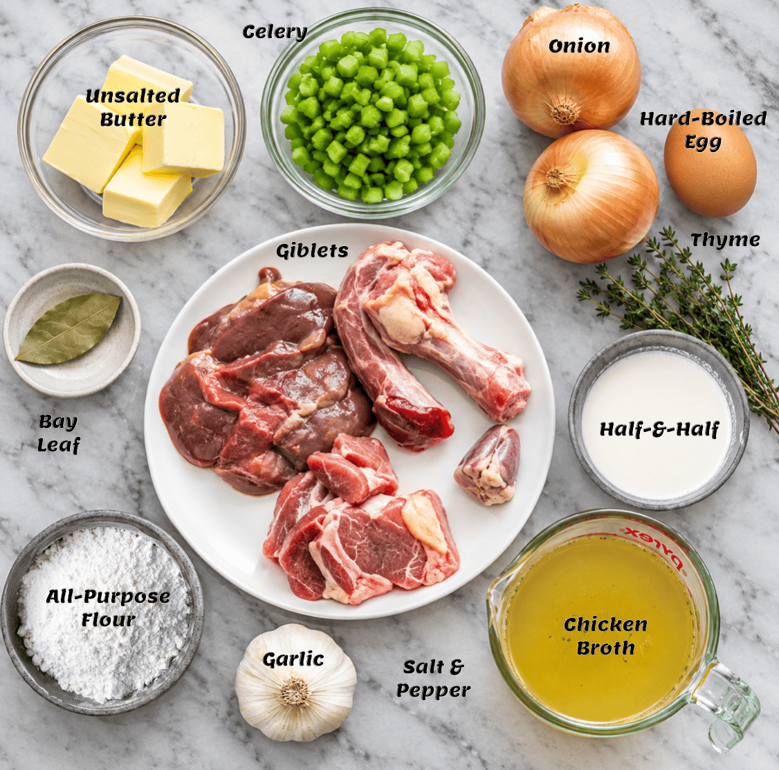 The ingredient list.