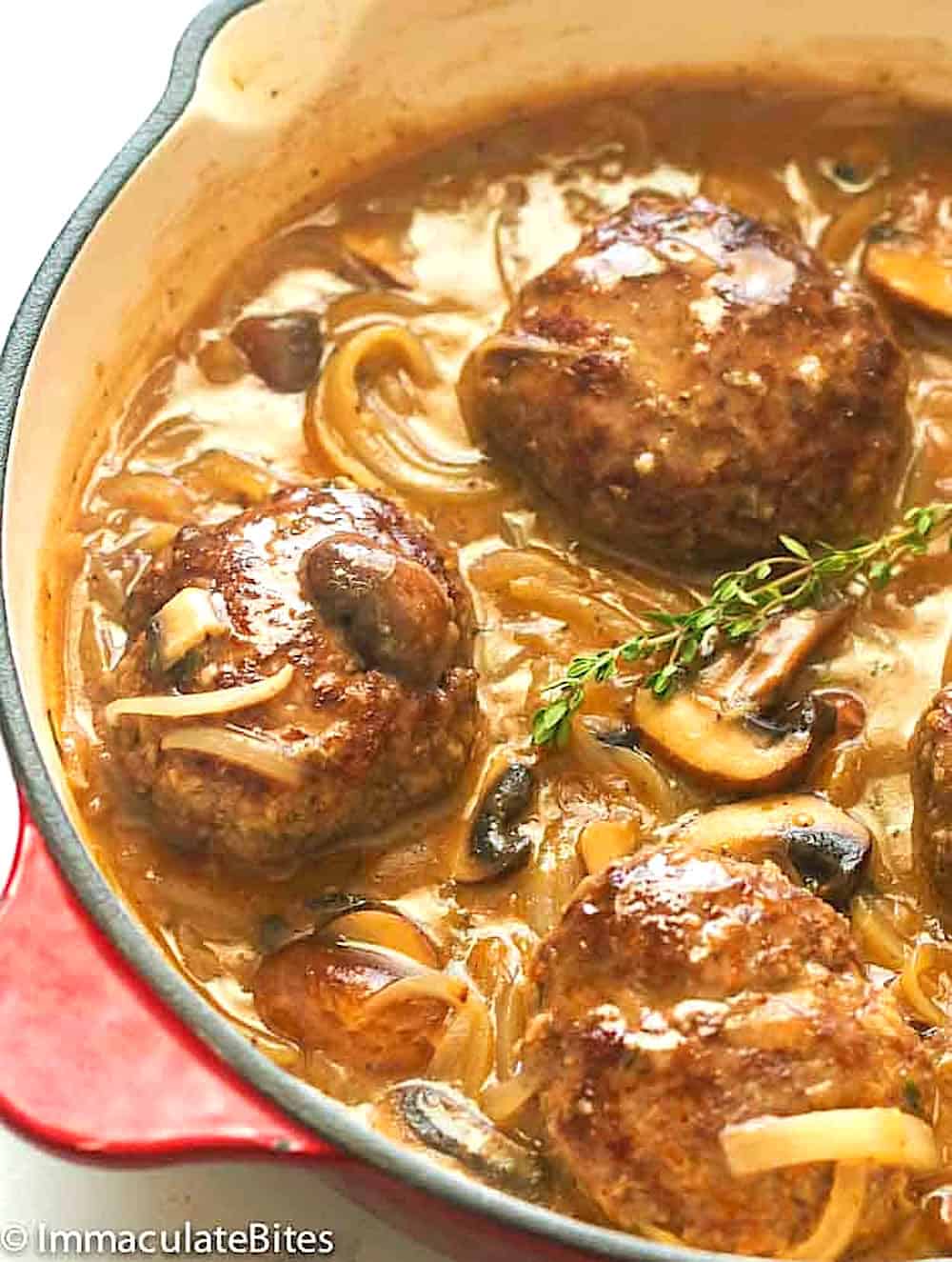 Hamburger Steak and Gravy – Immaculate Bites